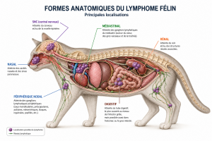 Lire la suite à propos de l’article Lymphome du chat : différentes formes, démarche diagnostique et arbitrage thérapeutique