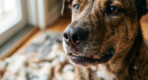 Lire la suite à propos de l’article Chien qui saigne du nez : causes, signes d&rsquo;urgence, que faire