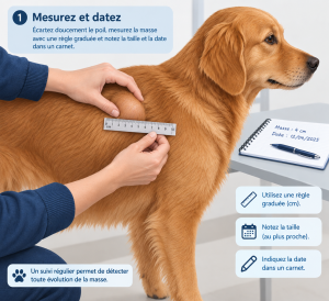 Lire la suite à propos de l’article Lipome du chien : reconnaître une boule de graisse, la surveiller, décider de l&rsquo;opérer