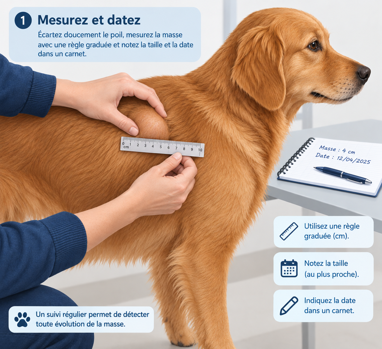 Lire la suite à propos de l’article Lipome du chien : reconnaître une boule de graisse, la surveiller, décider de l&rsquo;opérer